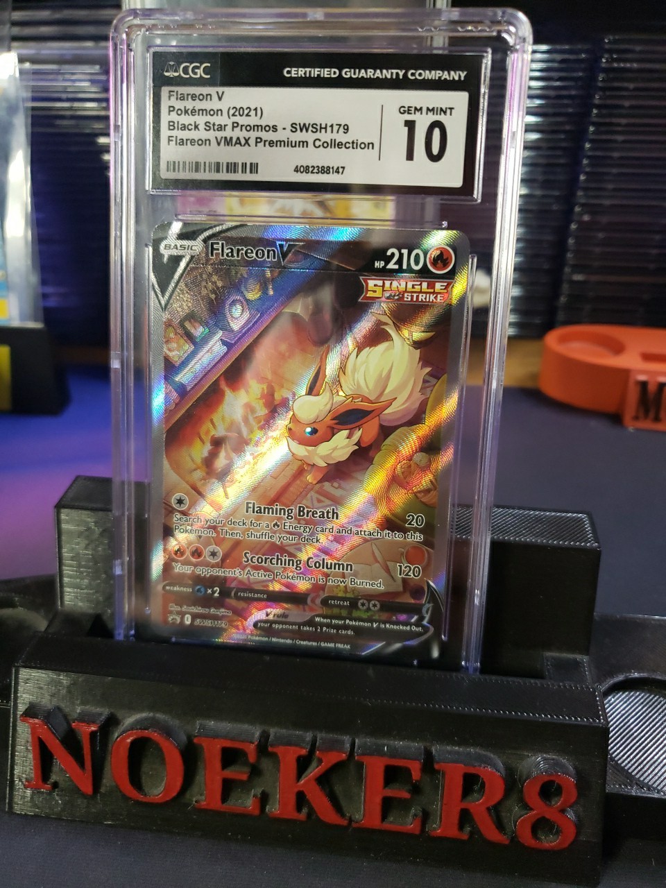 FLAREON V Black Star Promo #SWSH179 CGC 10 Gem Mint Pokemon Card Collection