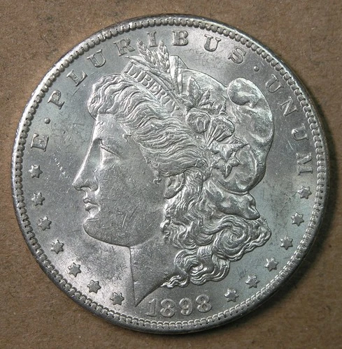 $1 1898-S Morgan Silver Dollar AU San Francisco Mint * AvenueCoin