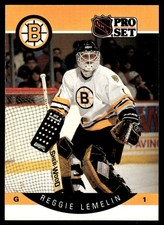 1990-91 Pro Set Reggie Lemelin Boston Bruins #9