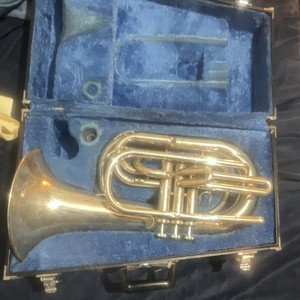 Yamaha YBH-301 Euphonium Bb Silver Plated Brass 4 Piston Valves with Case