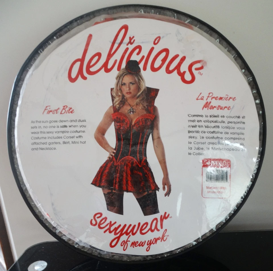 Nuevo Disfraz Para Mujer M/L Delicioso Sexy Ropa De Vampiro de Nueva York "Primer Mordedura" Foto 2 de 4