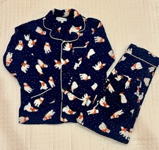 Men  s Pajamagram Red, White,  Blue Christmas Polar Bear Pajama Set Size S