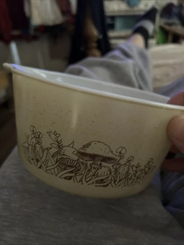 Vintage Pyrex Forest Fancies Mushrooms Cinderella Nesting Bowl 473-B  27