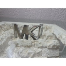 MICHAEL KORS Silver Platinum Color BELT BUCKLE - Chrome Glossy Shiny Designy