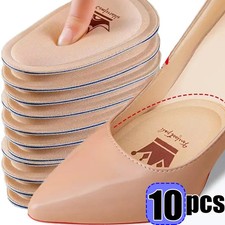 5 Pairs Non-Slip Crown Forefoot Pads Pain Relief Half Insoles for Women