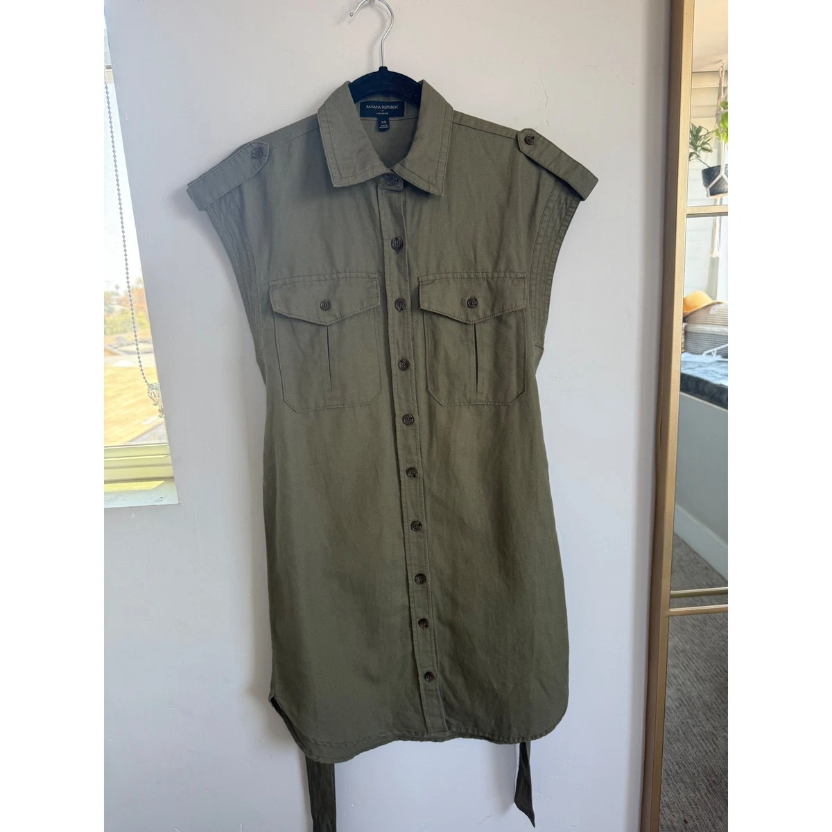 loose linen maxi dress Linen Maxi Dress with Pockets main image 1