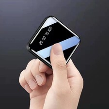 DIY 18650 Power Bank Portable Charging Poverbank Mobile Phone LED Mirror Back Po