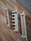 Dollhouse Wall SHELVES Lot 6c Handcrafted Wood shelving 1:12 Kitchen Bath Decor — photo 8