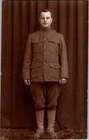 WW1 WWI US Army Military AEF Photo Postcard American Soldier Studio Portrait