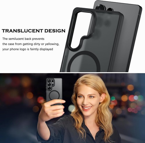 Case for Samsung Galaxy S25 Ultra, Slim Translucent Matte Shockproof Protective - Picture 2 of 6