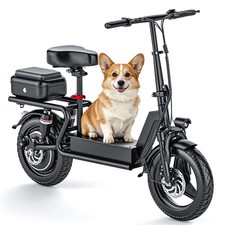 Folding Electric Scooter Adults 25MPH 45Miles 1400W E-Scooter with Seat 14" Tire