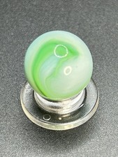Vintage Akro Agate Corkscrew 2 Shades Of Green Semi Translucent 0.629  