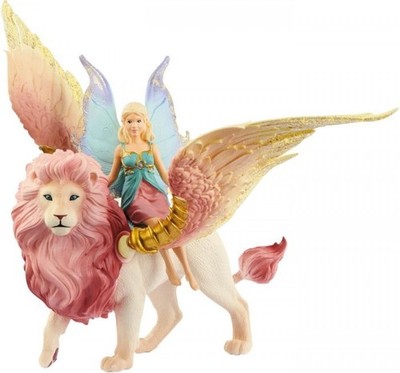 Schleich Bayala Elfe auf geflügeltem Löwe 70714