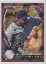 2021 Panini Prizm Draft Picks Burgundy Cracked Ice 1/23 Rohan Handa #PDP146 6k2