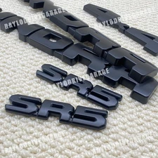 5PCS Matte Blackout Emblem Overlay Kits Accessories For 2022-2025 Tundra SR5 4X4