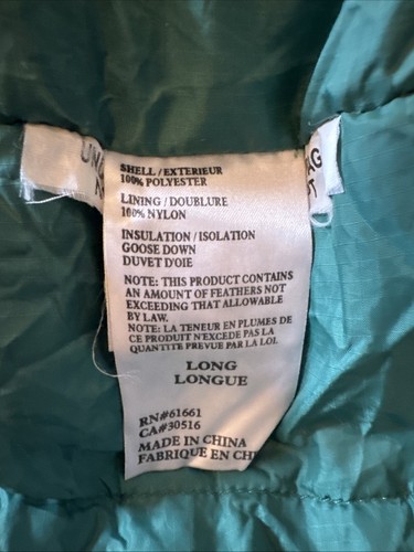 The North Face Superlight Goose Down Sleeping Bag 0°F Long RH VGUC - Imagen 15 de 24