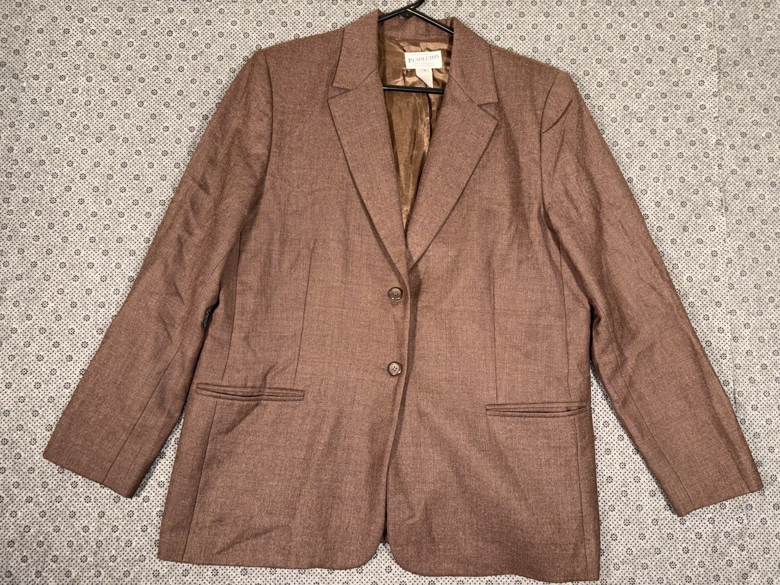 VTG Pendleton Blazer Jacket 2 Button Virgin Wool … - image 2