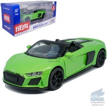 1:32 Audi R8 Spyder 2020 Modelo Coche Diecast Vehículo de Juguete Colección Regalo Verde