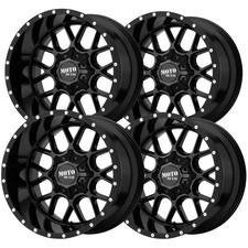 Set-4 Moto Metal Mo986 Siege 20x9 6x1356x5.5 18mm Gloss Black Wheels Rims