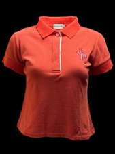 Polo da donna di design Moncler Luxury Rose cotone taglia S