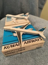 Kuwait Airways Set Of Two B-777-309, B-747 1/600 Diecast Models