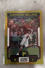 2023 Score - Rookies DeMarcco Hellams #385 Gold Zone /50 (RC)