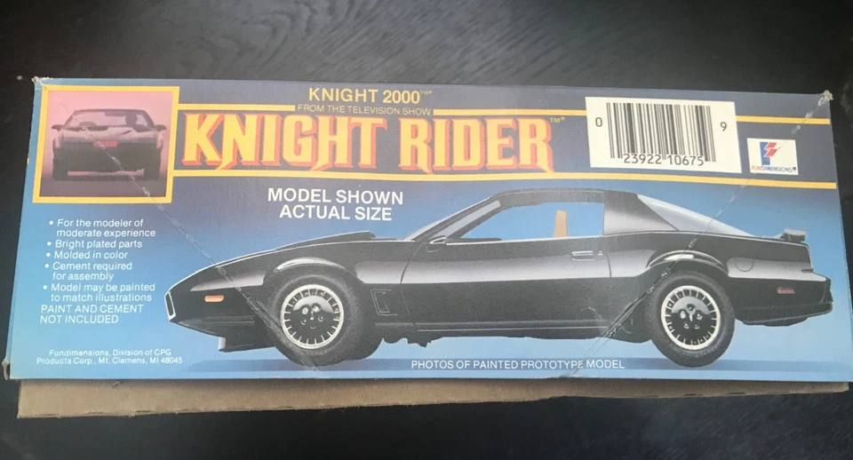 1983 MPC Knight Rider 1/25 Knight 2000 Model Kit - Image 2 of 3