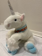 Commonwealth Toys R Us 2001 Plush Unicorn 26 Large White Floral Collar Stuffed