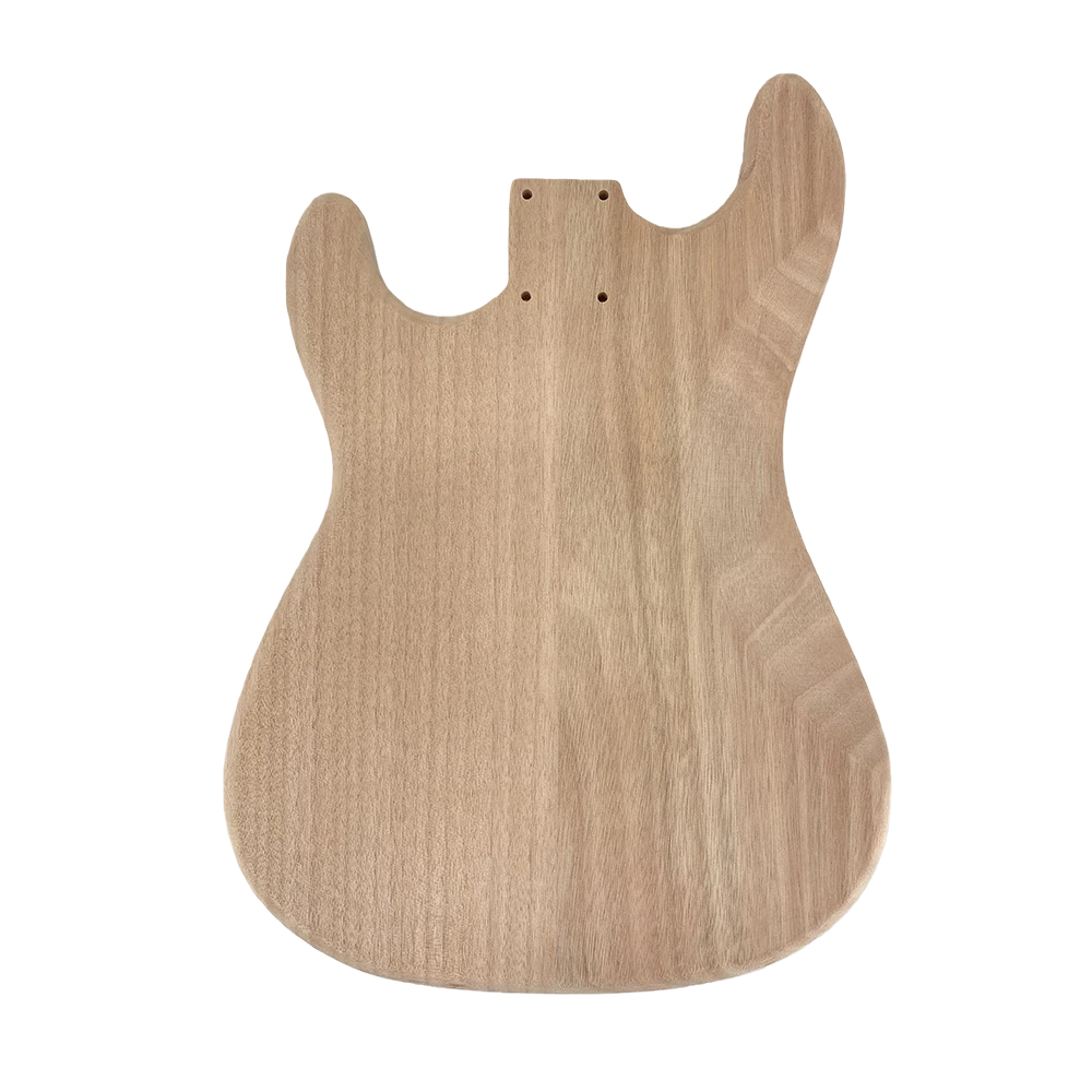 New Guitar Body Mahogany Wood Bolt On Heel SSS Style Unfinished