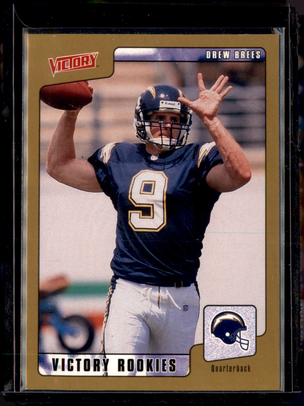 2001 Upper Deck Victory Victory Rookies Gold Drew Brees #415