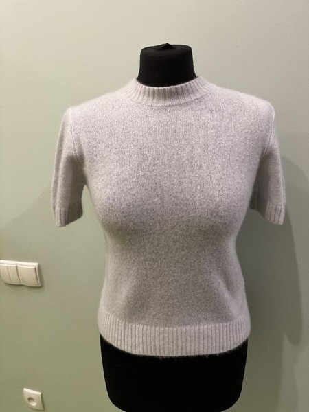 Women Jigsaw Sweater Silver Cashmere 34 / XS / 42