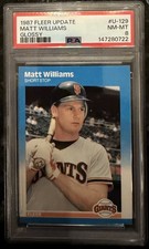 1987 Fleer Update Glossy Matt Williams U-129 PSA 8 San Francisco Giants Rookie