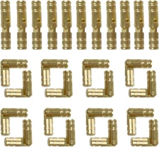 24PCS Mini Invisible Brass Hinges for Jewelry Boxes and Small Projects