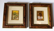 Cadres Decoratifs: Chromolithographie d'art réalisée sur feuille d'or 23 carats