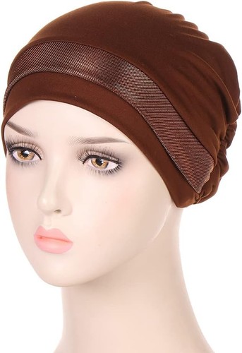 4 Pack Islamic Women Hijab Head Wrap Turban Hair Loss Headwear Bonnet Inner Cap - Picture 20 of 35