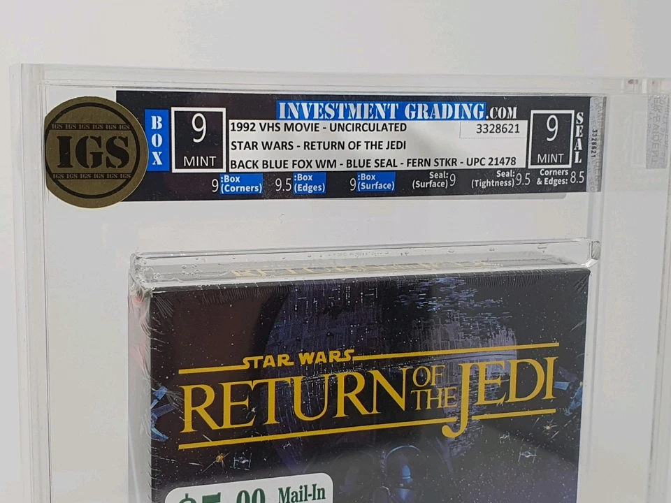 Star Wars (Episode VI) Return of the Jedi VHS NEU sealed IGS 9 (No VGA, CGC, BGS - Bild 3 von 4