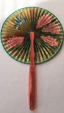 Vintage Foldaway Midget Fan 104 Made in Hong Kong Aluminum Handle