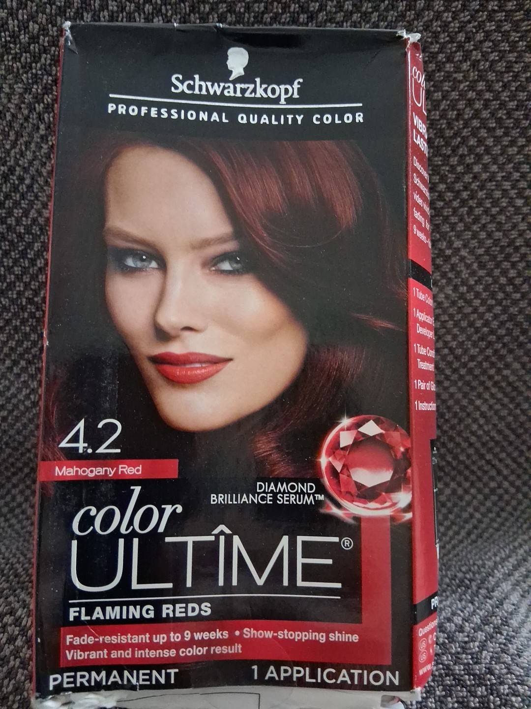 Ultime Hair Color, 4.2 Mahogany Red, 1 Application - Permanent
