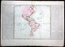 America California Florida Virginia map Karte Clouet engraving Kupferstic 123911