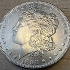 Morgan 1898 Silver Dollar $1 Coin E Pluribus Unum 0.9 Fineness Silver