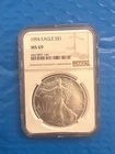 1994 American Silver Eagle Coin - NGC MS69