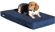 ORTHOPEDIC Heavy Duty Denim 35"X20"X4" MEMORY FOAM PET DOG BED WATERPROOF PAD