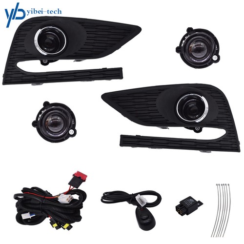Pair Of Fog Light Covers For 2016-2017 Chevrolet Cruze (Non-RS Models) | Textured Black Replacement
