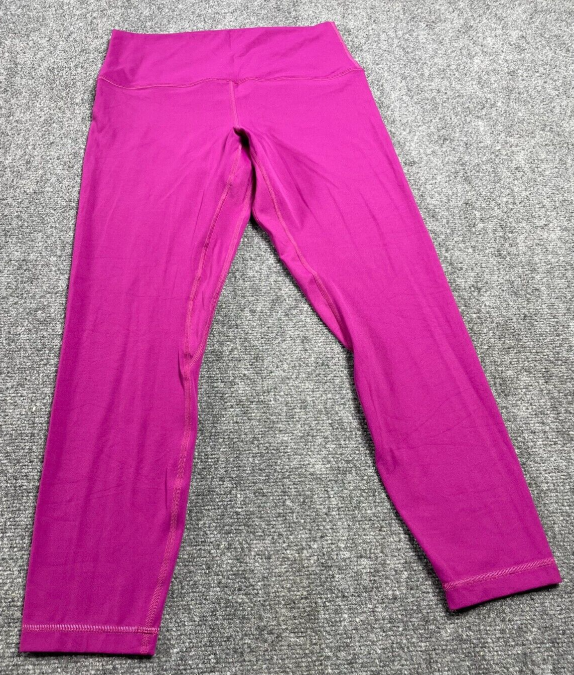Lululemon Womens Cropped Yoga Pants Gym Workout Pink Size 10