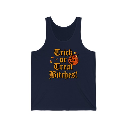 Trick Or Treat Bitches Unisex Tank Top - Picture 8 of 9