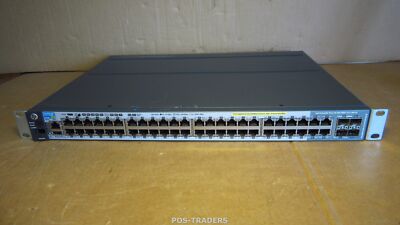 HP J9729A Managed 48-Port PoE+ Gigabit Switch + 4x SFP INCL J9738A PSU + RM EARS