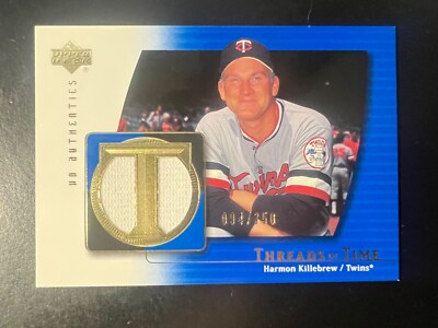 2003 UD Authentics Threads of Time #HK Harmon Killebrew Jersey #'d 94/350 Twins