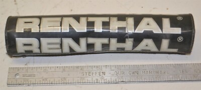 Renthal MX Handlebars Handle Bars Cross Bar Pad BLACK WHITE
