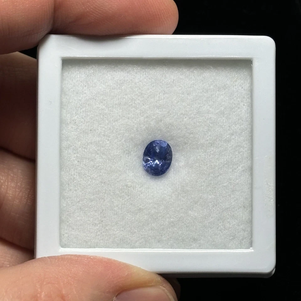 Blue Sapphire Gemstone Natural 2.21 Carat Genuine Loose Ceylon Gem 7x6mm Oval - Image 2 of 4