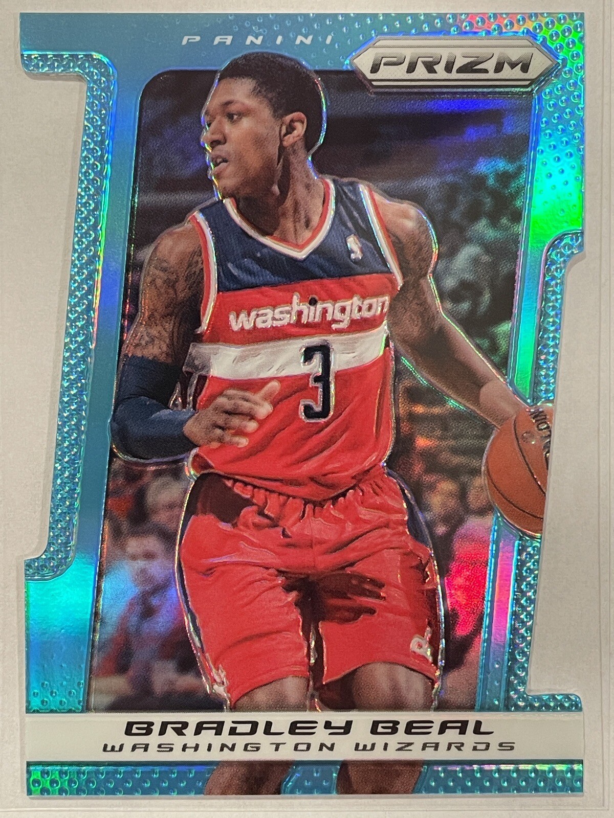 2013-14 Panini Prizm Die-Cut Bradley Beal #141 Light Blue SP /199 Wizards